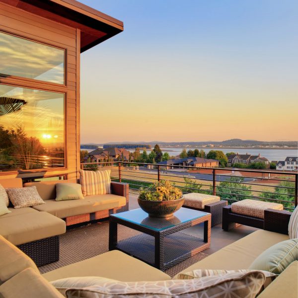 Concrete House on Lake